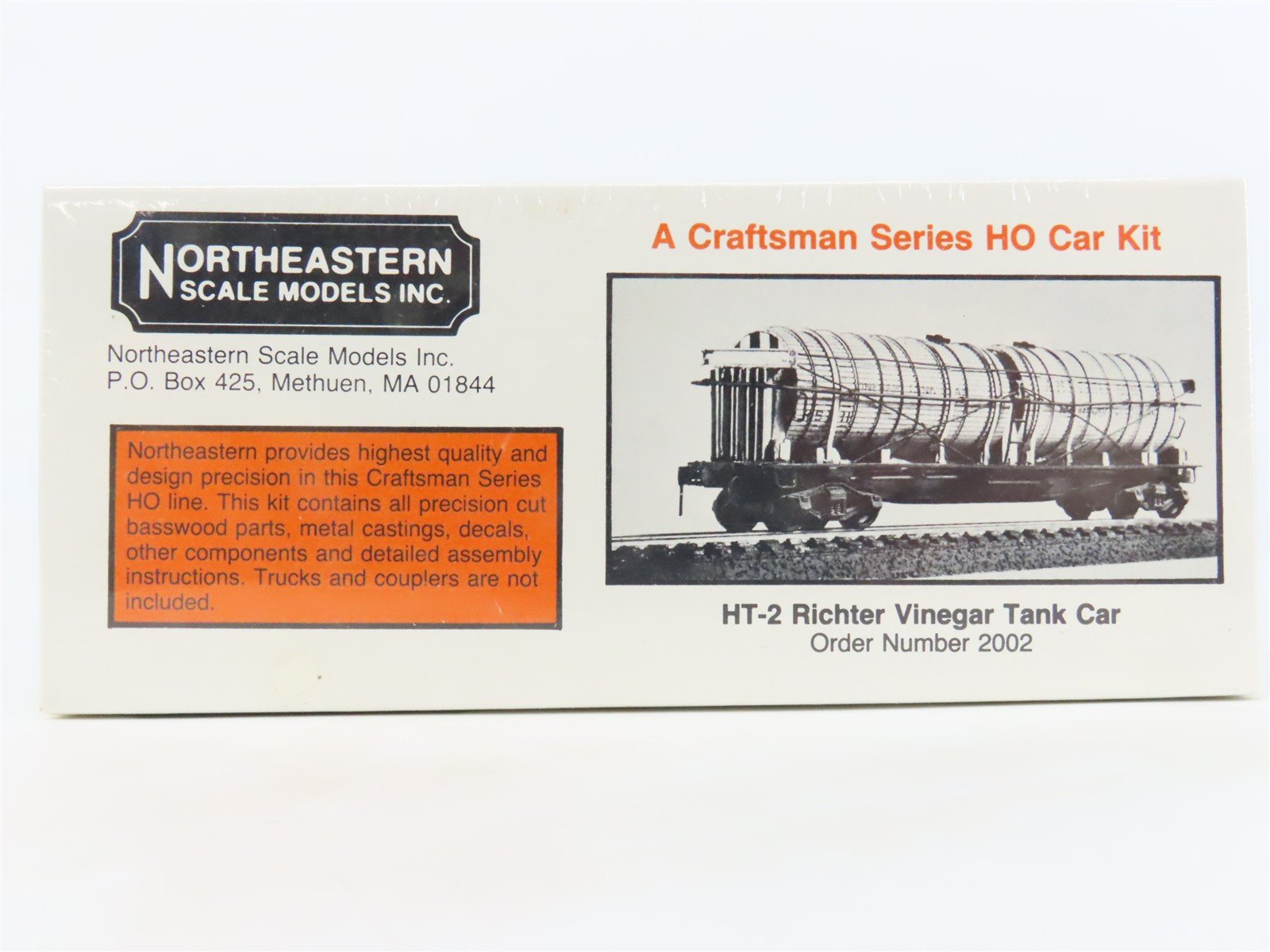 HO Northeastern Scale Models Kit HT-2 Ritcher Vinegar Tank Car - Sealed