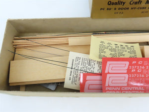 HO Scale Quality Craft Models Kit P-5 PC Penn Central 86' 8-Door Hy-Cube Box Car