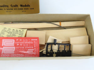 HO Scale Quality Craft Models Kit P-5 PC Penn Central 86' 8-Door Hy-Cube Box Car