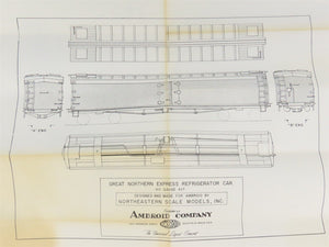 HO Scale Ambroid Kit K-4 GN Great Northern Railway Reefer