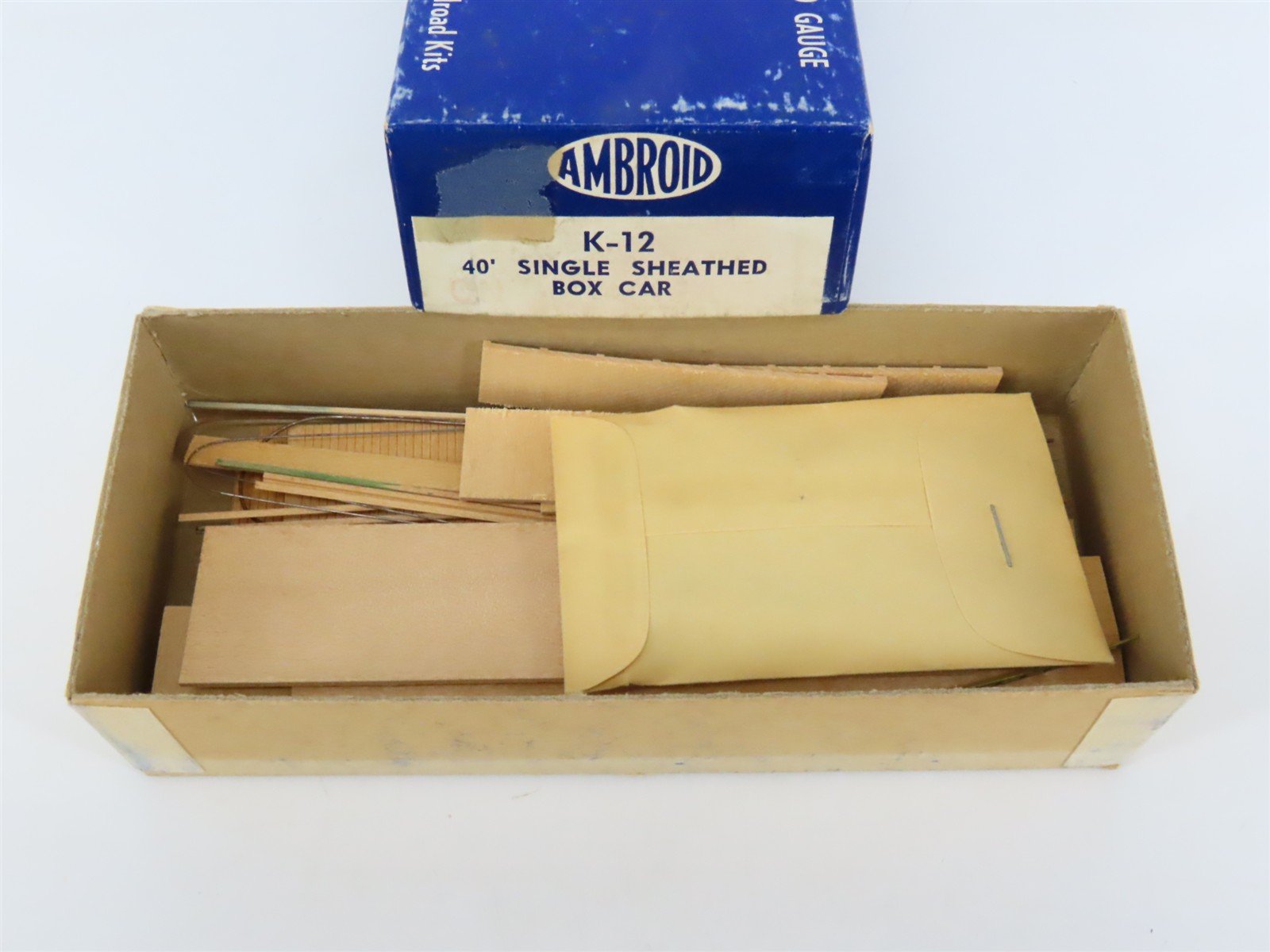 HO Scale Ambroid Kit K-12 CN Canadian National 40' Single Sheathed Box Car