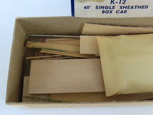 HO Scale Ambroid Kit K-12 CN Canadian National 40' Single Sheathed Box Car