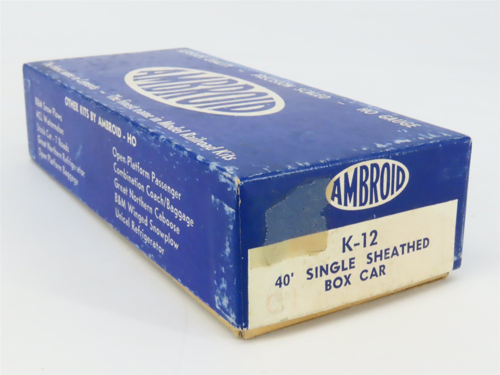 HO Scale Ambroid Kit K-12 CN Canadian National 40' Single Sheathed Box Car