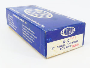HO Scale Ambroid Kit K-12 MKT The Katy 40' Single Sheathed Box Car