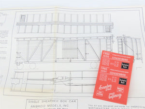 HO Scale Ambroid Kit K-12 CB&Q Burlington Route 40' Box Car #15315