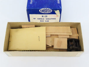 HO Scale Ambroid Kit K-12 D&RGW Rio Grande 40' Single Sheathed Box Car