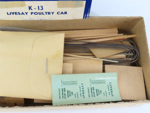 HO Scale Ambroid Kit K-13 LPTCO Livesay Poultry Car #2501