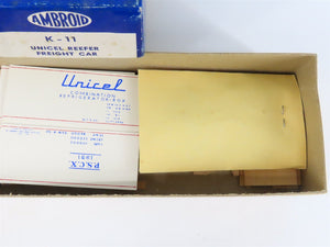 HO Scale Ambroid Kit K-11 Wood PSCX Unicel Reefer #1951