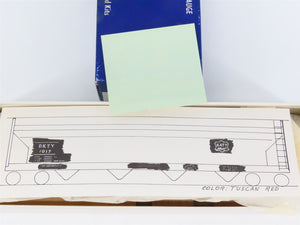 HO Scale Ambroid Kit K-11 BKTY Katy Center Flow 4-Bay Covered Hopper #1017