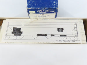 HO Scale Ambroid Kit K-11 BKTY Katy Center Flow 4-Bay Covered Hopper #1017