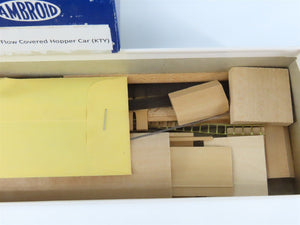 HO Scale Ambroid Kit K-11 BKTY Katy Center Flow 4-Bay Covered Hopper #1017