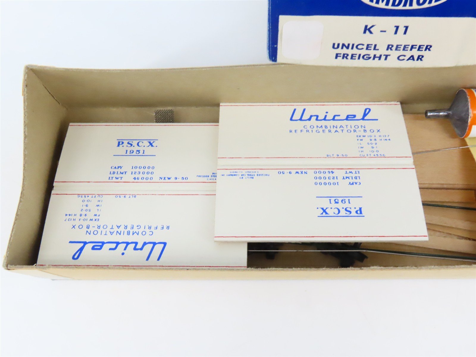 HO Scale Ambroid Kit K-11 PSCX Unicel Reefer #1951