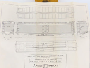 HO Scale Ambroid Kit GN Great Northern Railway Express Reefer #2021