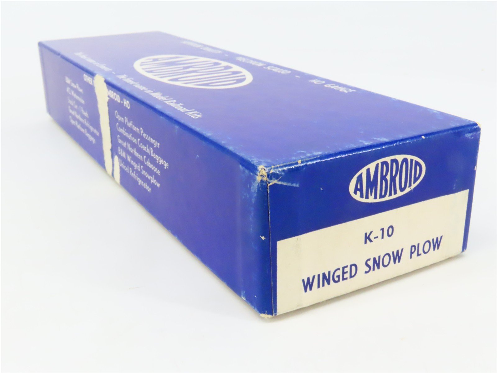 HO Scale Ambroid Kit K-10 Wood Winged Snow Plow