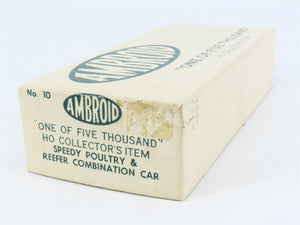HO Scale Ambroid Kit No. 10 LPTX Speedy Poultry & Reefer Combination Car #4002