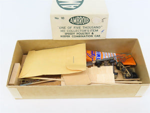 HO Scale Ambroid Kit No. 10 LPTX Speedy Poultry & Reefer Combination Car #4002