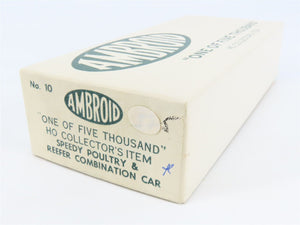 HO Scale Ambroid Kit No. 10 LPTX Speedy Poultry & Reefer Combination Car #4002