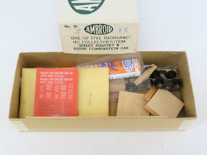 HO Scale Ambroid Kit No. 10 LPTX Speedy Poultry & Reefer Combination Car #4002