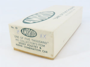 HO Scale Ambroid Kit No. 10 LPTX Speedy Poultry & Reefer Combination Car #4002