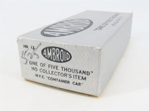 HO Scale Ambroid Kit No. 12 NYC New York Central Container Car #477498