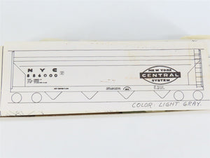 HO Scale Ambroid Kit NYC New York Central Center Flow 4-Bay Hopper #886000