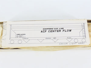 HO Scale Ambroid Kit SHPX ACF Industries Center Flow 4-Bay Hopper #60003