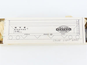 HO Scale Ambroid Kit NYC New York Central Center Flow 4-Bay Hopper #886000