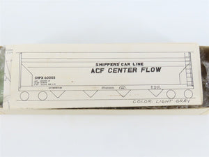 HO Scale Ambroid Kit SHPX ACF Industries 4-Bay Center Flow Hopper #60003