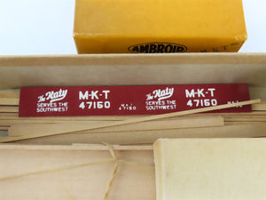 HO Scale Ambroid Kit MKT The Katy AAR Convertible Stock Car #47150