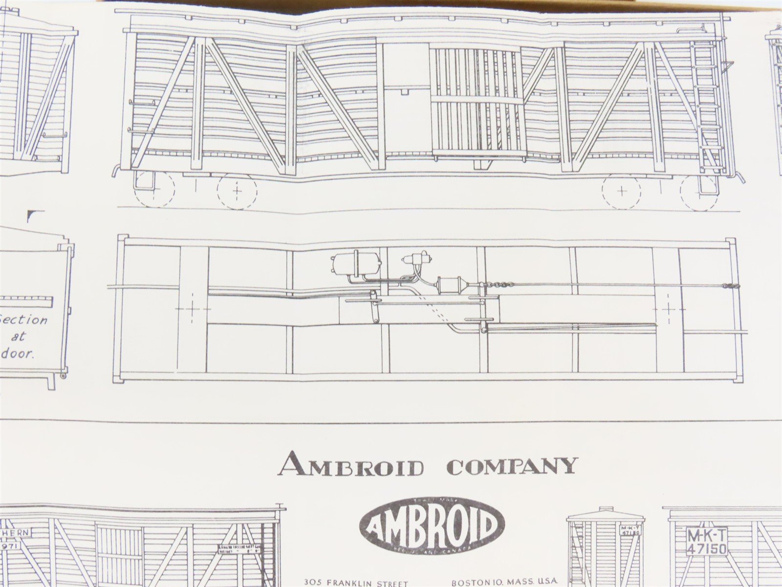 HO Scale Ambroid Kit MKT The Katy AAR Convertible Stock Car #47150