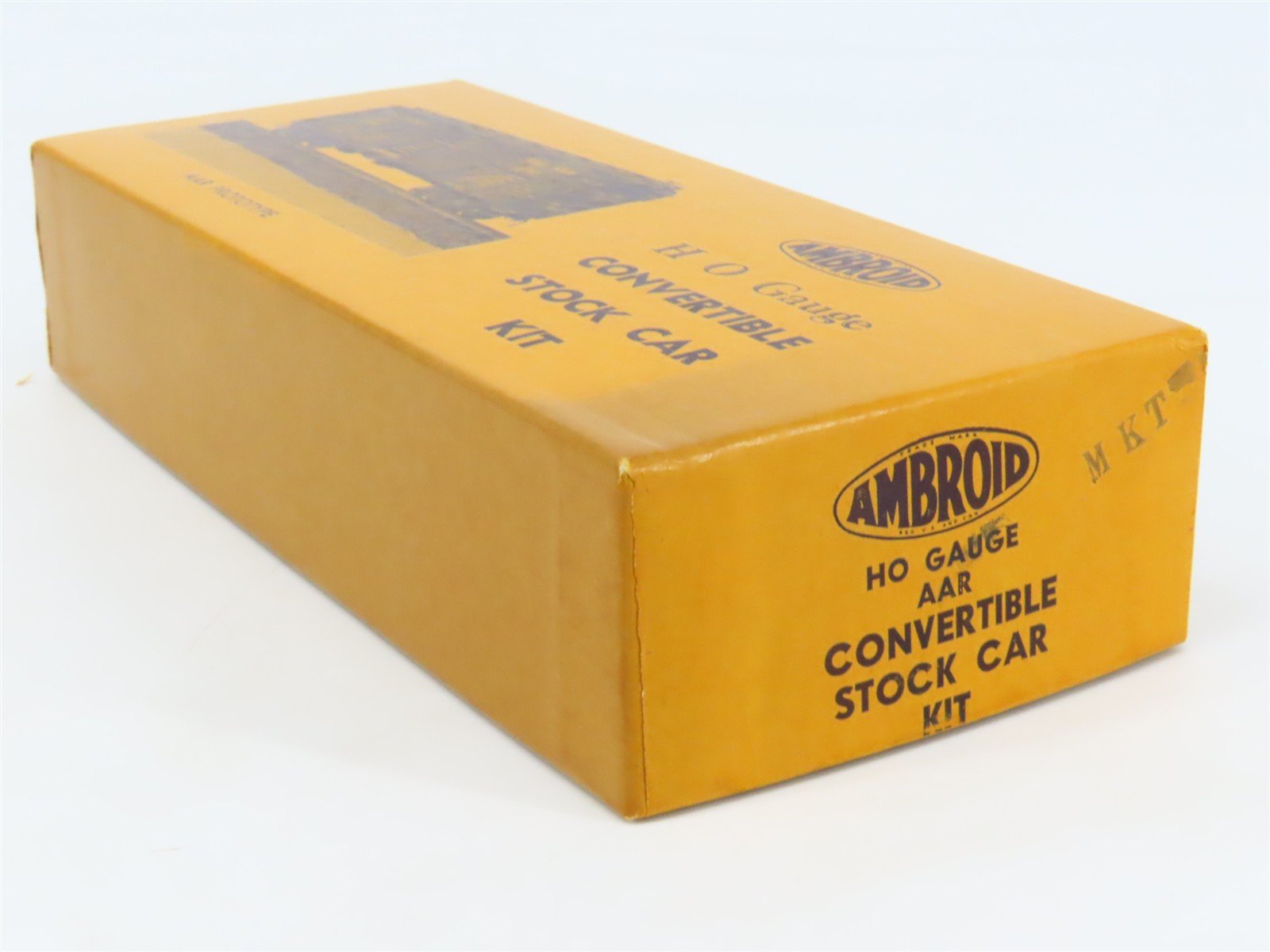 HO Scale Ambroid Kit MKT The Katy AAR Convertible Stock Car #47150