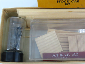 HO Scale Ambroid Kit AT&SF Santa Fe Railroad Convertible Stock Car #50656