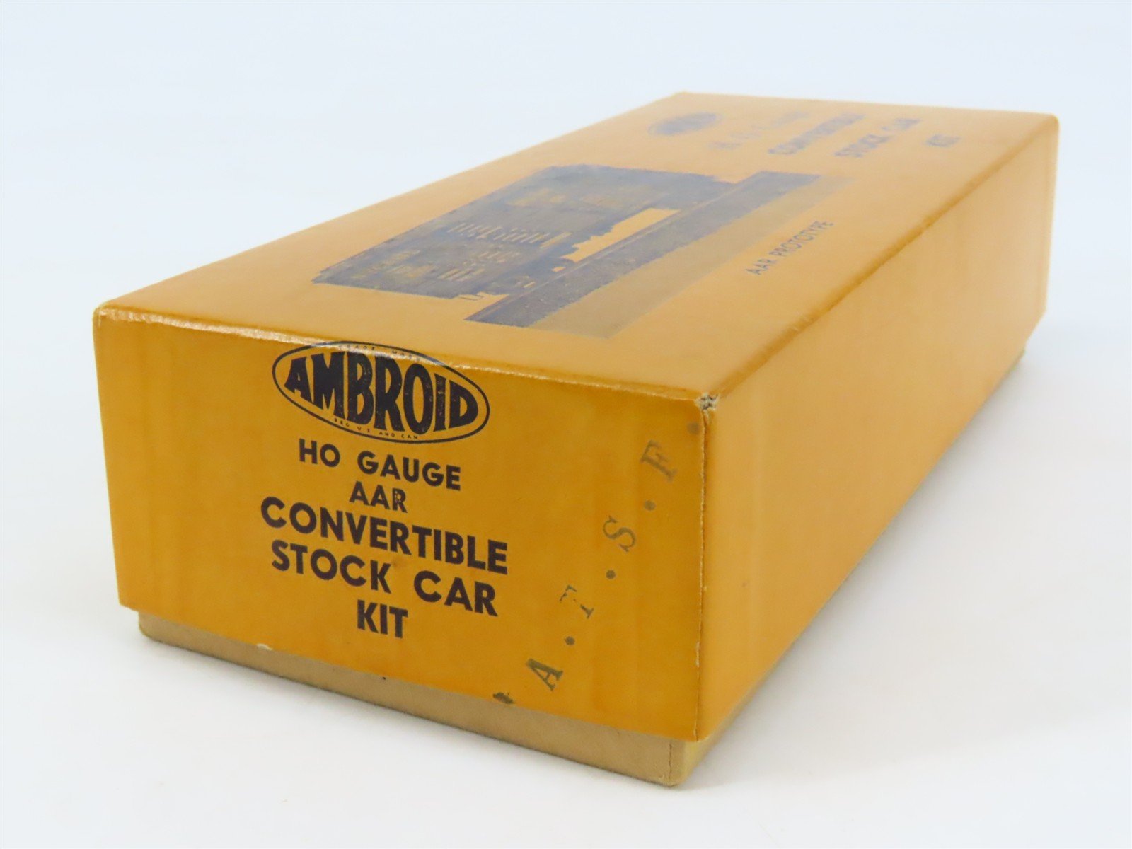 HO Scale Ambroid Kit AT&SF Santa Fe Railroad Convertible Stock Car #50656