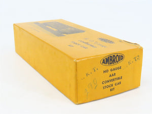 HO Scale Ambroid Kit MKT The Katy AAR Convertible Stock Car #47150