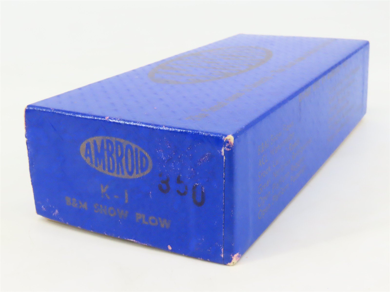 HO Scale Ambroid Kit K-1 B&M Boston & Maine Snow Plow