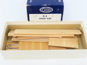 HO Scale Ambroid Kit K-2 Undecorated Stock Car