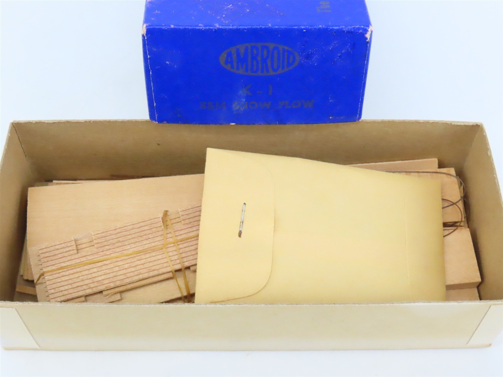 HO Scale Ambroid Kit K-1 B&M Boston & Maine Snow Plow