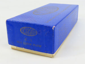 HO Scale Ambroid Kit K-1 B&M Boston & Maine Snow Plow