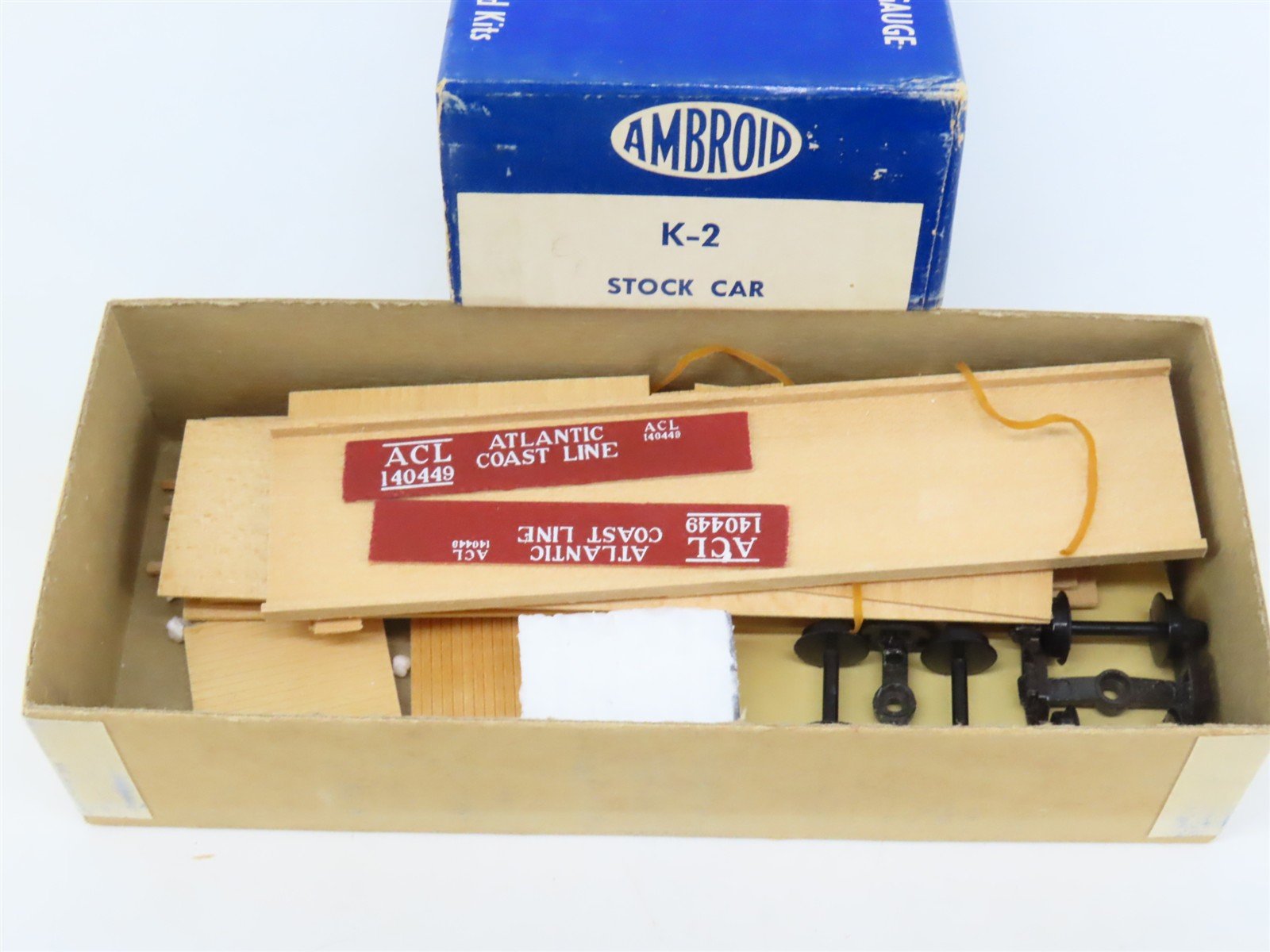 HO Scale Ambroid Kit K-2 ACL Atlantic Coast Line Stock Car #140449