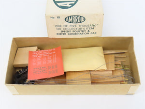 HO Scale Ambroid Kit No. 10 LPTX Speedy Poultry & Reefer Combination Car #4002