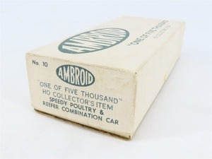 HO Scale Ambroid Kit No. 10 LPTX Speedy Poultry & Reefer Combination Car #4002