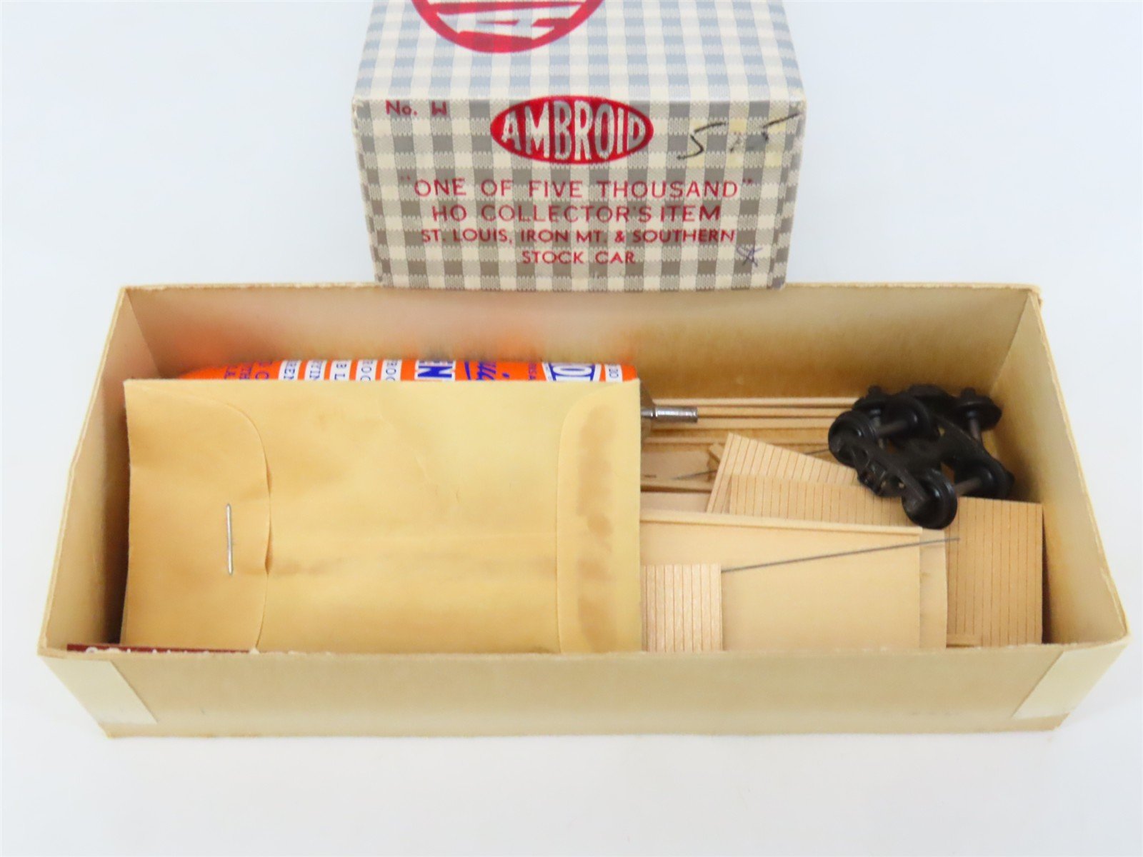HO Scale Ambroid Kit No. H STLIM&S St Louis Iron Mt & Southern Stock Car