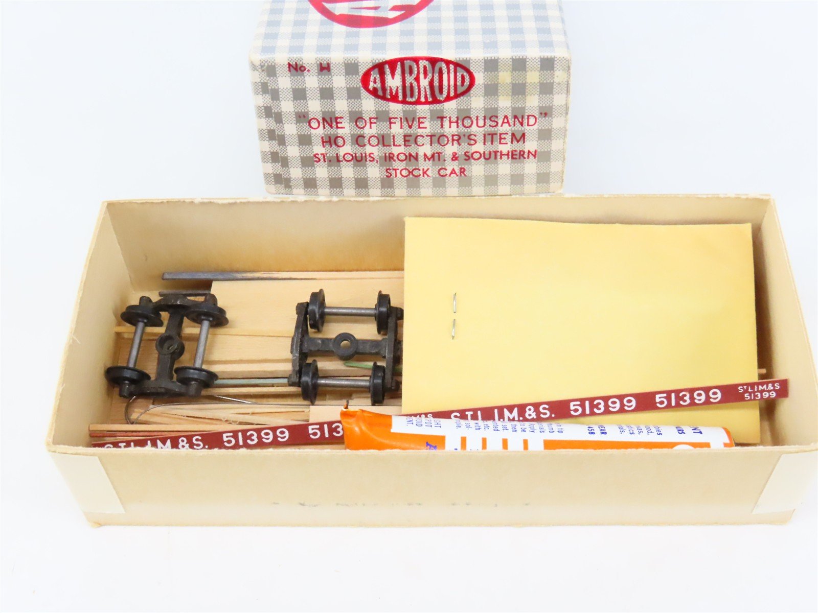 HO Scale Ambroid Kit No. H STLIM&S St Louis Iron Mt & Southern Stock Car #51399