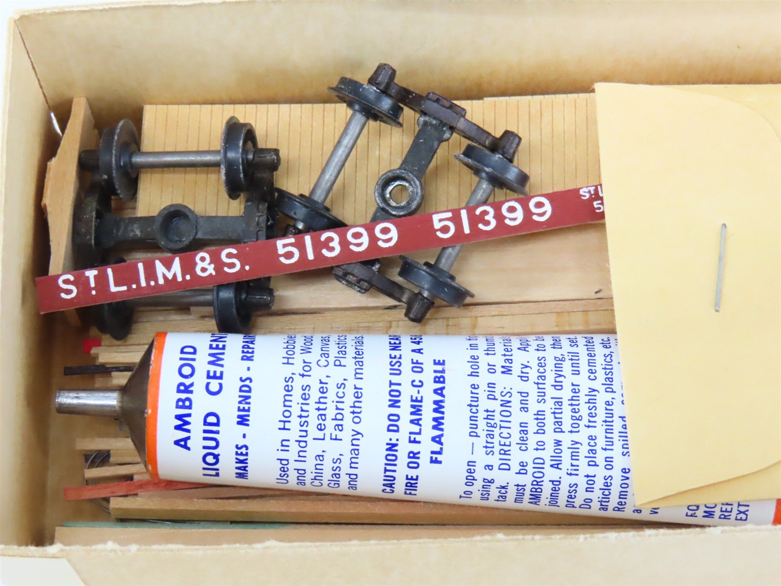 HO Scale Ambroid Kit No. H STLIM&S St Louis Iron Mt & Southern Stock Car #51399