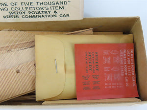 HO Scale Ambroid Kit No. 10 LPTX Speedy Poultry & Reefer Combination Car #4002