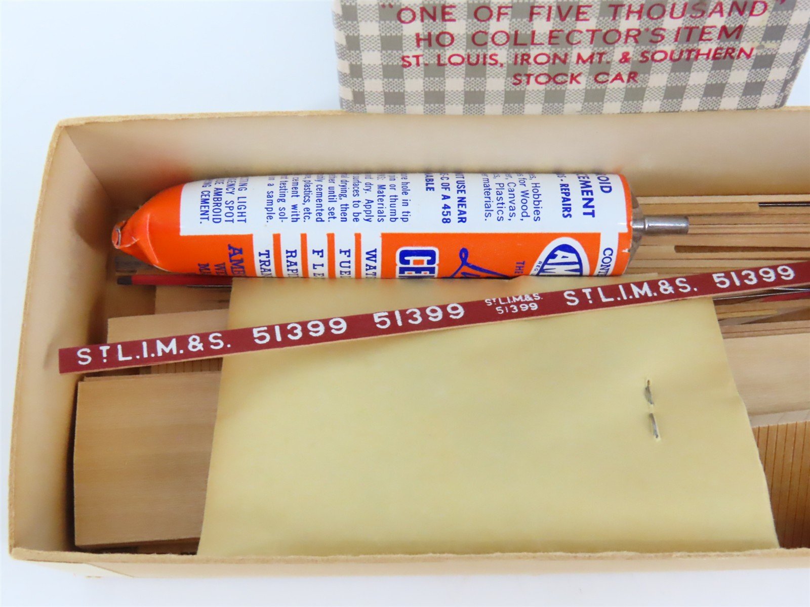 HO Scale Ambroid Kit No. H STLIM&S St Louis Iron Mt & Southern Stock Car #51399