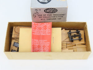 HO Scale Ambroid Kit No 12 NYC New York Central Container Car #477498