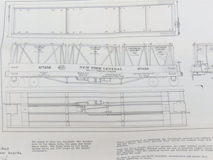 HO Scale Ambroid Kit No 12 NYC New York Central Container Car #477498
