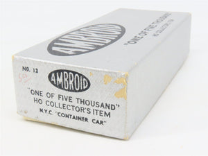 HO Scale Ambroid Kit No 12 NYC New York Central Container Car #477498