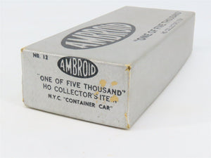 HO Scale Ambroid Kit No 12 NYC New York Central Container Car #477498